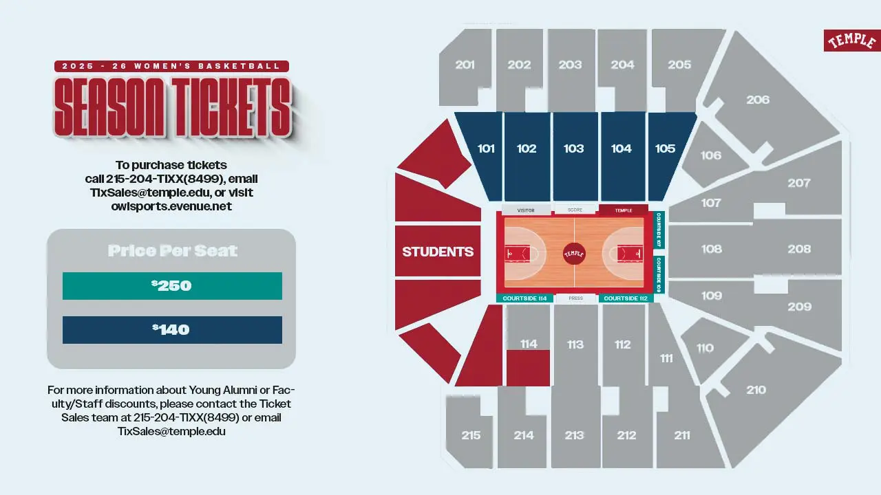2025-26 women's basketball priority seating map